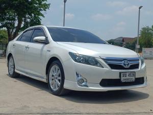 Toyota, Camry 2012 TOYOTA. CAMRY HYBRID 2.5 DVD ปี2012สีขาว ออโต้ Mellocar