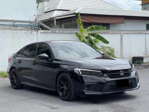 NEW HONDA CIVIC FE Sedan 4dr RS TOP CVT FWD 1.5 Y22 สีดำ   เกียร์ออโต้ Honda, Civic 2022