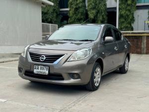 Nissan, Almera 2012 NISSAN ALMERA 1.2 Sedan 4dr  Sedan 4dr E  CVT ปี 2012  สีน้ำตาล   เกียร์ออโต้ Mellocar