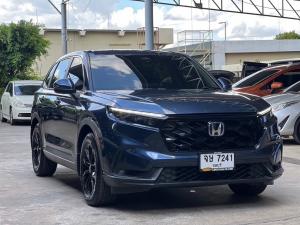 Honda NEW CRV MY23 Wagon 4dr e:HEV ES E-CVT FWD 2.0 5 ที่นั่ง ปี 24 สีเทาดำ Honda, CR-V 2024