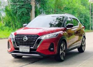 NISSAN Kicks Wagon 4dr VL  FWD 1.2i Y20  สีแดง    ออโต้ Nissan, Kicks 2020