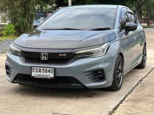 honda  HONDA CITY 1.0 RS TOP TURBO HACTHBACK    ปี 2021  สีเทานม  ออโต้ Honda, CITY TURBO 2021