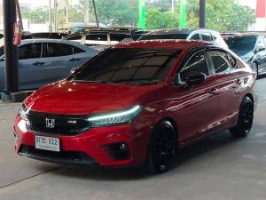 HONDA CITY 1.0 RS TOP TURBO SEDAN   ปี 2020        สีแดง      ออโต้ Honda, CITY TURBO 2020